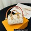 Louis Vuitton Micro Speedy Bag Charm M01882 Monogram Dune canvas