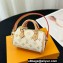 Louis Vuitton Micro Speedy Bag Charm M01882 Monogram Dune canvas