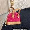 Louis Vuitton Micro Alma Vernis Bag Charm and Key Holder M01706 Pink
