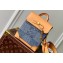 Louis Vuitton Damier Denim 3D canvas Nano Steamer Bag N40751 Blue 2024