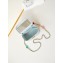 Chanel Lambskin, Resin & Gold-Tone Metal Clutch with Chain Bag AP3213 Light Blue 2024