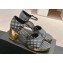 Chanel Gold Heel Calfskin Sandals Dotted Black 2024
