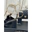 Chanel Heel 6cm Imitation Pearls Sandals G45813 Satin Black 2024