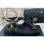 Chanel Heel 1.5cm Imitation Pearls T-Strap Sandals G45813 Satin Black 2024