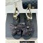 Chanel Heel 1.5cm Imitation Pearls T-Strap Sandals G45813 Satin Black 2024