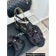 Chanel Heel 1.5cm Imitation Pearls T-Strap Sandals G45813 Satin Black 2024
