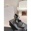Chanel Gold Heel Calfskin Sandals Dotted Black 2024