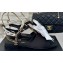 Chanel Heel 1.5cm Imitation Pearls T-Strap Sandals G45813 Satin Black/White 2024