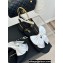 Chanel Heel 1.5cm Imitation Pearls T-Strap Sandals G45813 Satin Black/White 2024