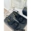 Chanel Heel 5cm Lambskin & Grosgrain Bow Sandals G45690 Black 2024