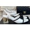 Chanel Heel 5cm Lambskin & Grosgrain Bow Sandals G45690 White 2024