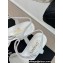 Chanel Heel 5cm Lambskin & Grosgrain Bow Sandals G45690 White 2024