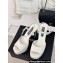 Chanel Heel 12cm Platform 4cm Sandals Calfskin White 2024