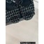 Chanel Heel 12cm Platform 4cm Sandals Tweed Black 2024