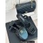 Chanel Heel 12cm Platform 4cm Sandals Tweed Black 2024