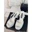 Chanel Heel 12cm Platform 4cm Sandals Tweed White 2024