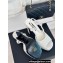 Chanel Heel 12cm Platform 4cm Sandals Tweed White 2024