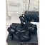 Chanel Heel 12cm Platform 4cm Sandals Lace Black 2024