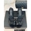 Chanel Heel 12cm Platform 4cm Sandals Lace Black 2024