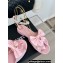 Chanel Heel 1.5cm Imitation Pearls Sandals G45813 Satin Pink 2024