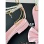 Chanel Heel 1.5cm Imitation Pearls Sandals G45813 Satin Pink 2024