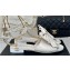 Chanel Heel 1.5cm Imitation Pearls Sandals G45813 Leather White 2024