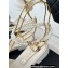 Chanel Heel 1.5cm Imitation Pearls Sandals G45813 Leather White 2024