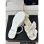 Chanel Heel 1.5cm Imitation Pearls Sandals G45813 Leather White 2024