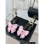 Chanel Heel 1.5cm Imitation Pearls Sandals G45813 Satin Black/Pink 2024