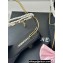 Chanel Heel 1.5cm Imitation Pearls Sandals G45813 Satin Black/Pink 2024