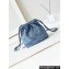 Chanel Washed Denim & Silver-Tone Metal CHANEL 22 Mini Handbag AS3980 Blue