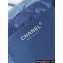 Chanel Washed Denim & Silver-Tone Metal CHANEL 22 Mini Handbag AS3980 Blue