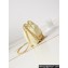 Chanel Shiny Calfskin & Gold-Tone Metal CHANEL 22 Mini Handbag AS3980 Light Yellow