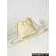 Chanel Shiny Calfskin & Gold-Tone Metal CHANEL 22 Mini Handbag AS3980 Light Yellow