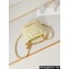 Chanel Shiny Calfskin & Gold-Tone Metal CHANEL 22 Mini Handbag AS3980 Light Yellow