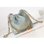 Chanel Shiny Calfskin & Gold-Tone Metal CHANEL 22 Mini Handbag AS3980 Light Green