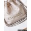 Chanel Shiny Calfskin & Silver-Tone Metal CHANEL 22 Mini Handbag AS3980 Beige