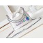 Chanel Shiny Calfskin & Rainbow-Tone Metal CHANEL 22 Mini Handbag AS3980 White