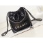 Chanel Shiny Calfskin & Silver-Tone Metal CHANEL 22 Mini Handbag AS3980 Black