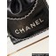 Chanel Shiny Calfskin & Silver-Tone Metal CHANEL 22 Mini Handbag AS3980 Black