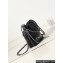 Chanel Shiny Calfskin & Silver-Tone Metal CHANEL 22 Mini Handbag AS3980 Black