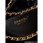 Chanel Shiny Calfskin & Gold-Tone Metal CHANEL 22 Mini Handbag AS3980 Black