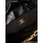 Chanel Shiny Calfskin & Gold-Tone Metal CHANEL 22 Mini Handbag AS3980 Black