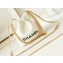 Chanel Shiny Calfskin & Gold-Tone Metal CHANEL 22 Mini Handbag AS3980 White/Black