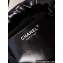 Chanel Shiny Calfskin & Black Metal CHANEL 22 Mini Handbag AS3980 Black