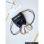 Chanel Shiny Calfskin & Gold-Tone Metal CHANEL 22 Mini Handbag AS3980 Black/White