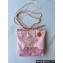 Chanel Shiny Calfskin Patchwork & Gold-Tone Metal CHANEL 22 Mini Handbag AS3980 Light Pink & Light Purple