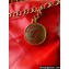 Chanel Shiny Calfskin Patchwork & Gold-Tone Metal CHANEL 22 Mini Handbag AS3980 Dark Orange & Red