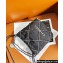 Chanel Stitched Denim & Silver-Tone Metal CHANEL 22 Mini Handbag AS3980 Black