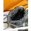 Chanel Stitched Denim & Silver-Tone Metal CHANEL 22 Mini Handbag AS3980 Black